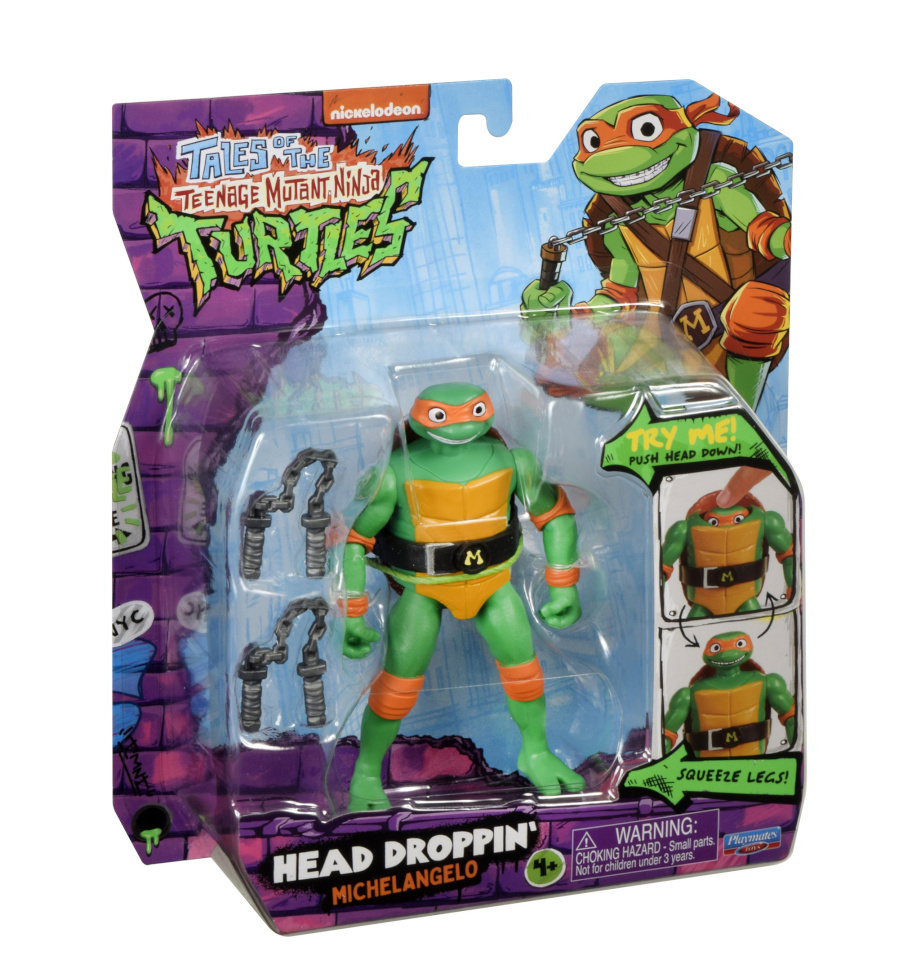 TMNT figuur Head Dropping Michelangelo, 83306