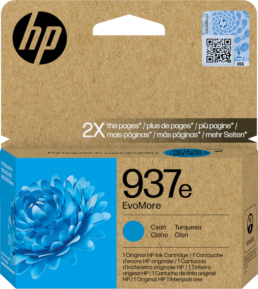 HP HP 937e tsüaan Tintenpatrone EvoMore