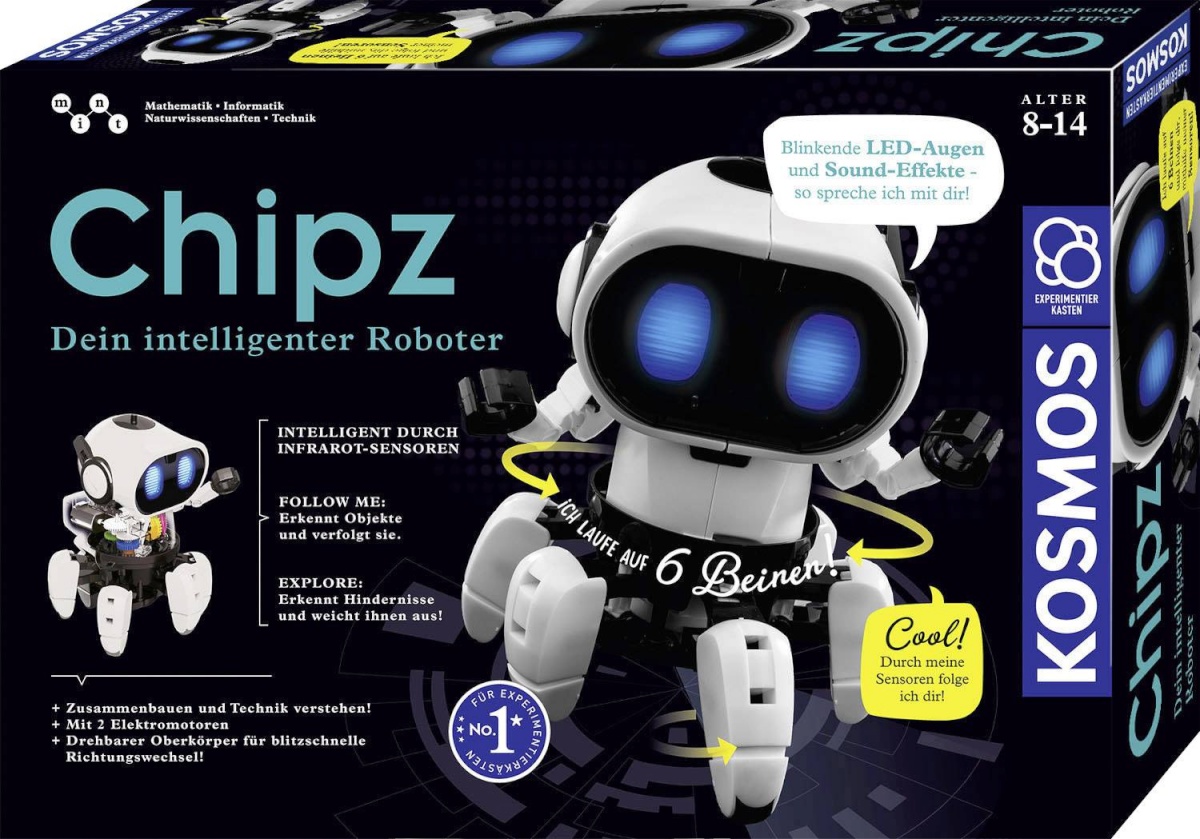 Kosmos Chipz - Your Intelligent Robot Experiment Kit 621001 (German)
