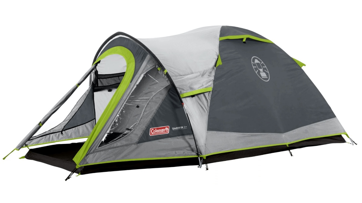 Coleman telk 2-kohaline Darwin 2 Plus, hall/roheline