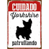 20079 Silt Magnet & Steel Cuidado Yorkshire Patrullando 14,8x21cm