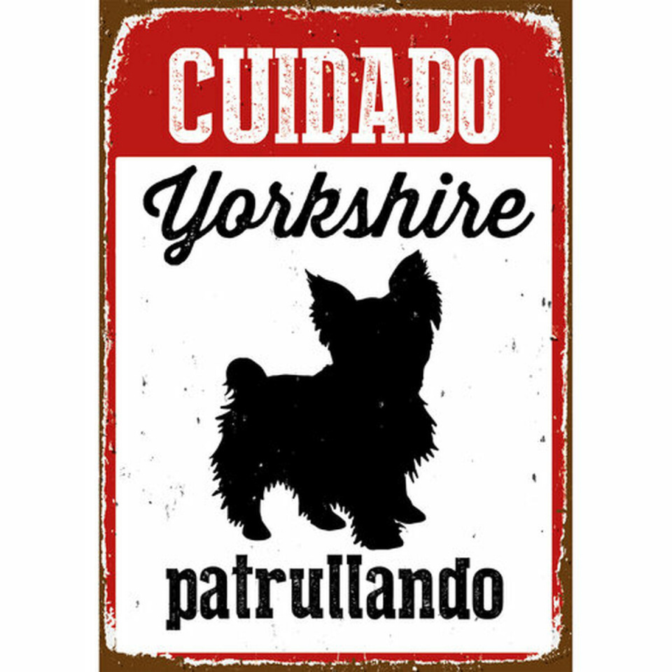 20079 Silt Magnet & Steel Cuidado Yorkshire Patrullando 14,8x21cm