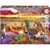 Educa pusle Perros jugando en la playa 1000-osaline