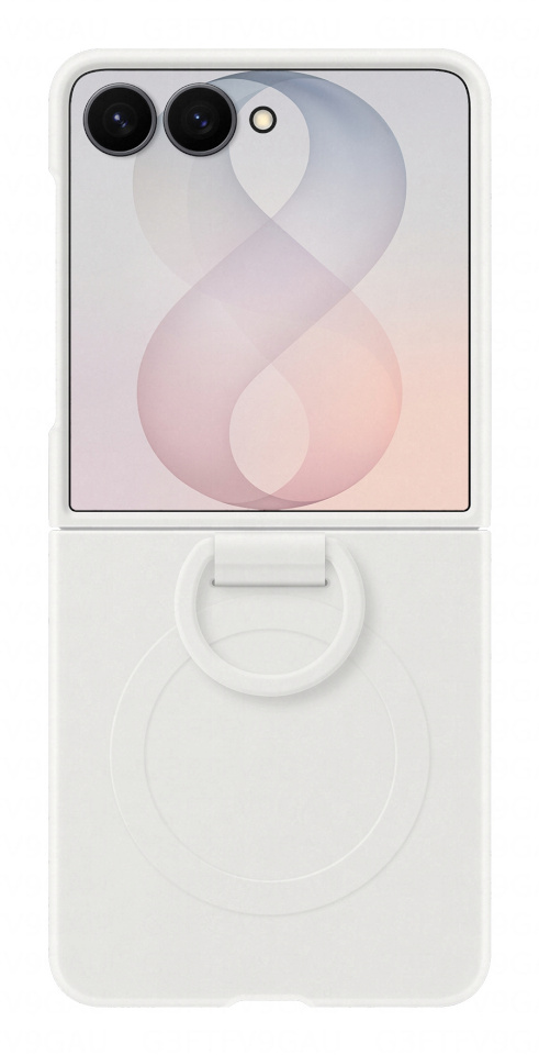 Samsung kaitsekest Galaxy Z Flip8 Silicone Ring Magnet, valge