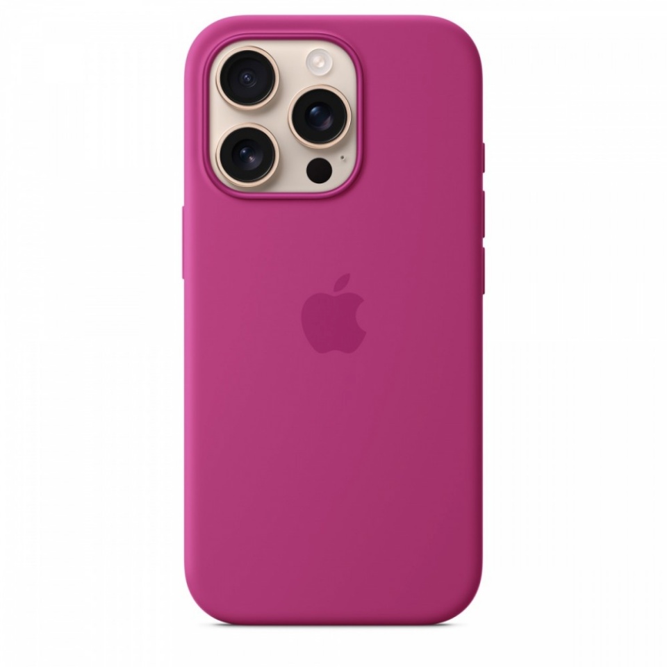 Apple kaitsekest Silicone case with MagSafe for iPhone 16 Pro - Fuchsia