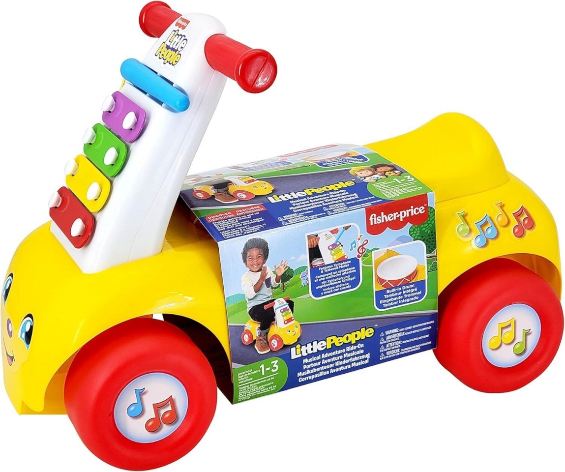 JAKKS Pacific Fisher Price Little People muusikaline seiklus Kickstarteriga, kollane