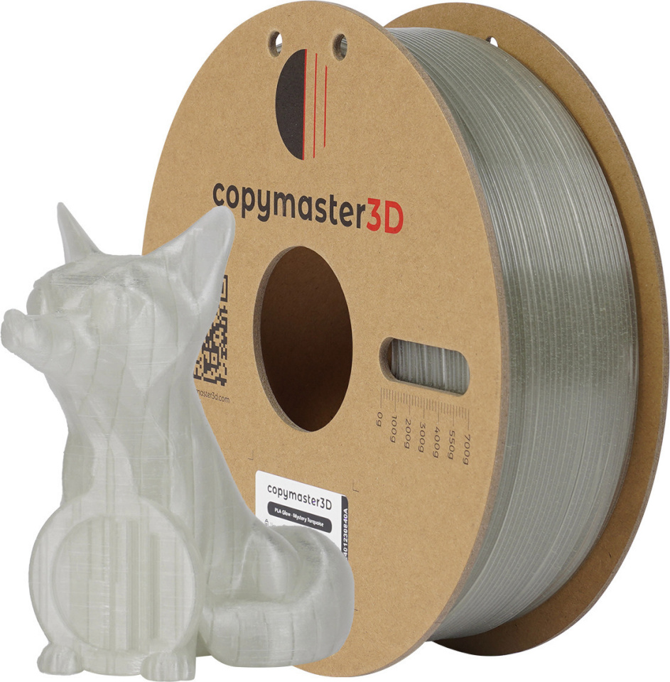 Copymaster3D PLA Glow 3D printeri niit, 1,75 mm, helendav türkiissinine