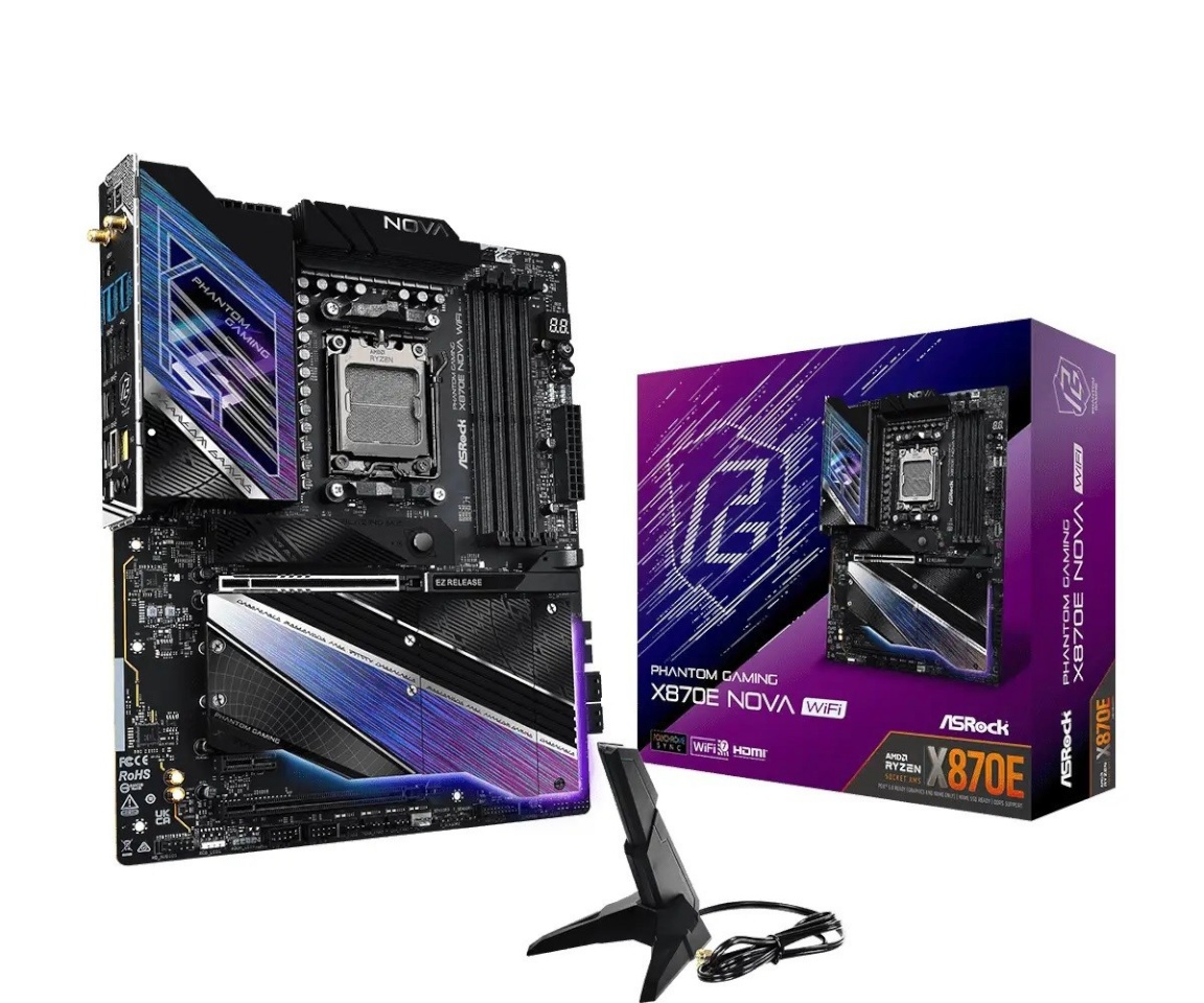 ASRock emaplaat X870E Nova WiFi AM5 ATX DDR5 Retail