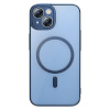 Baseus kaitsekest Baseus Glitter Transparent Magnetic Case and Tempered Glass set iPhone 14 Plus sinine
