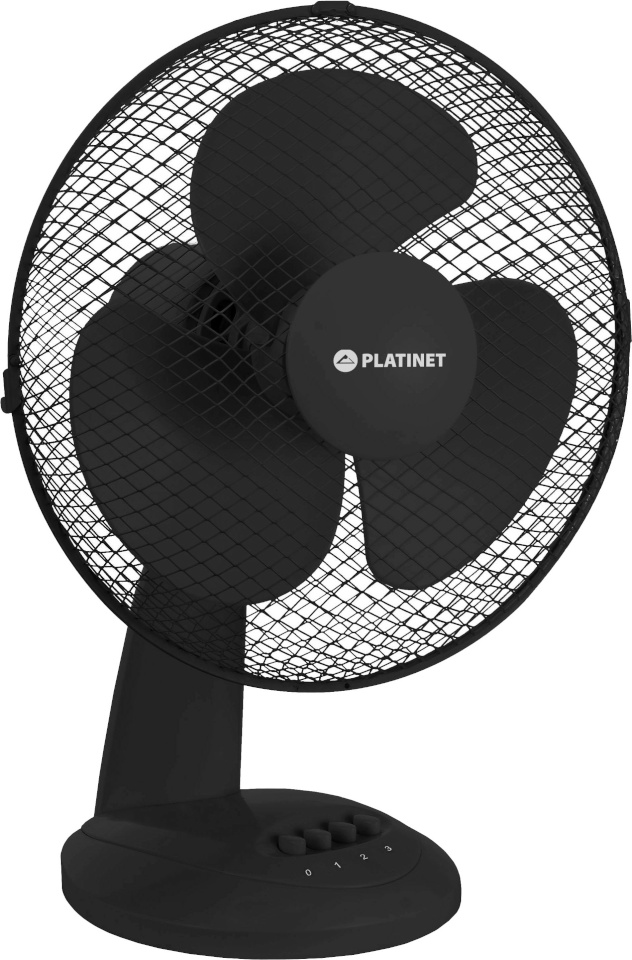 Platinet ventilaator 44744 Desk Fan 9", must