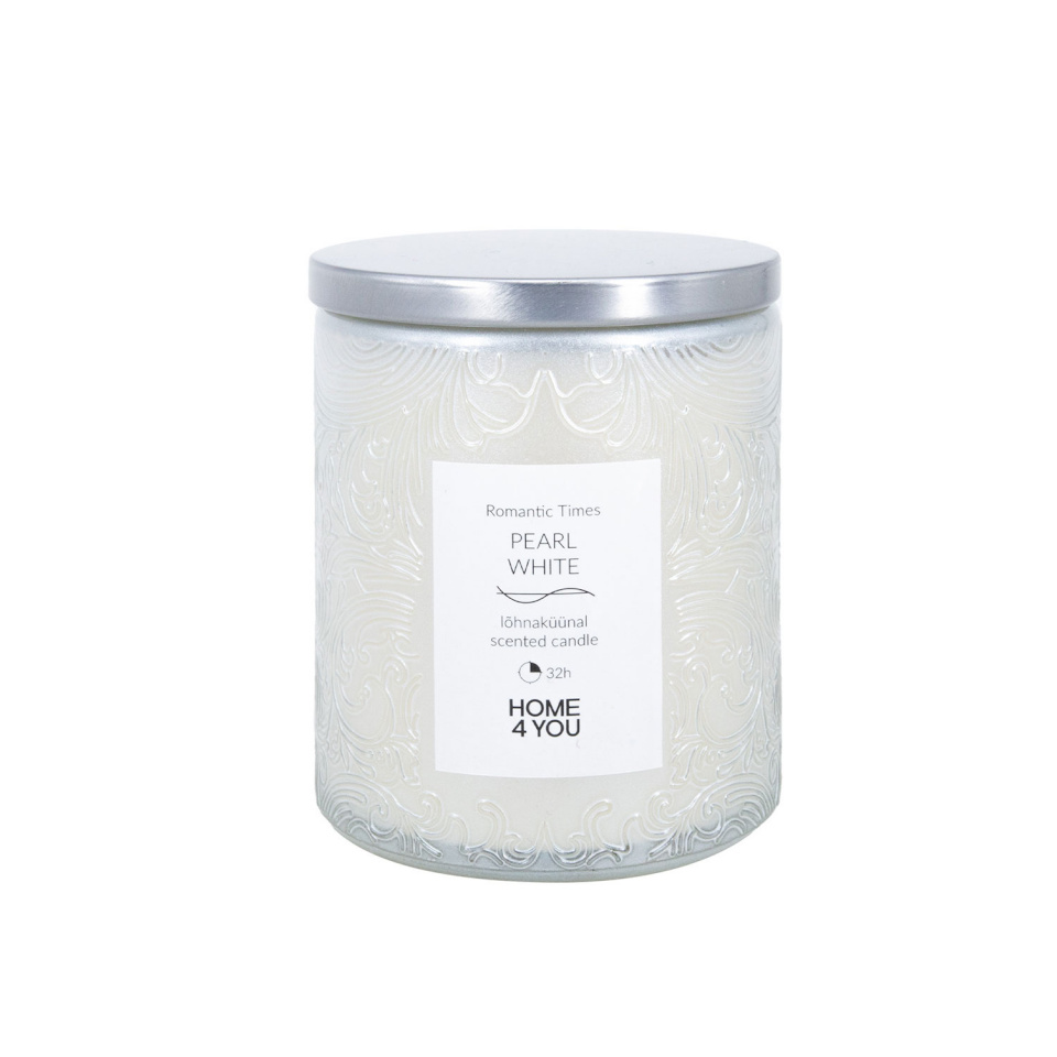 H4Y klaasküünal Romantic Times, 9cm, valge