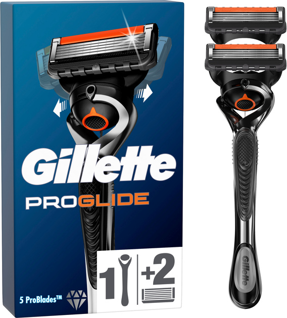 Gillette raseerija ProGlide + 2 vahetustera, meestele