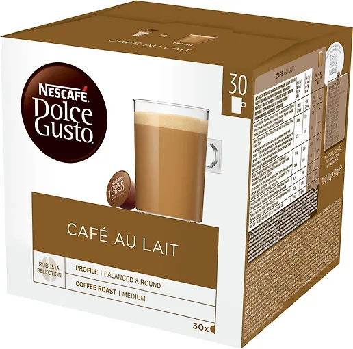 Nescafe kohvikapslid Dolce Gusto Cafe Au Lait, 30tk