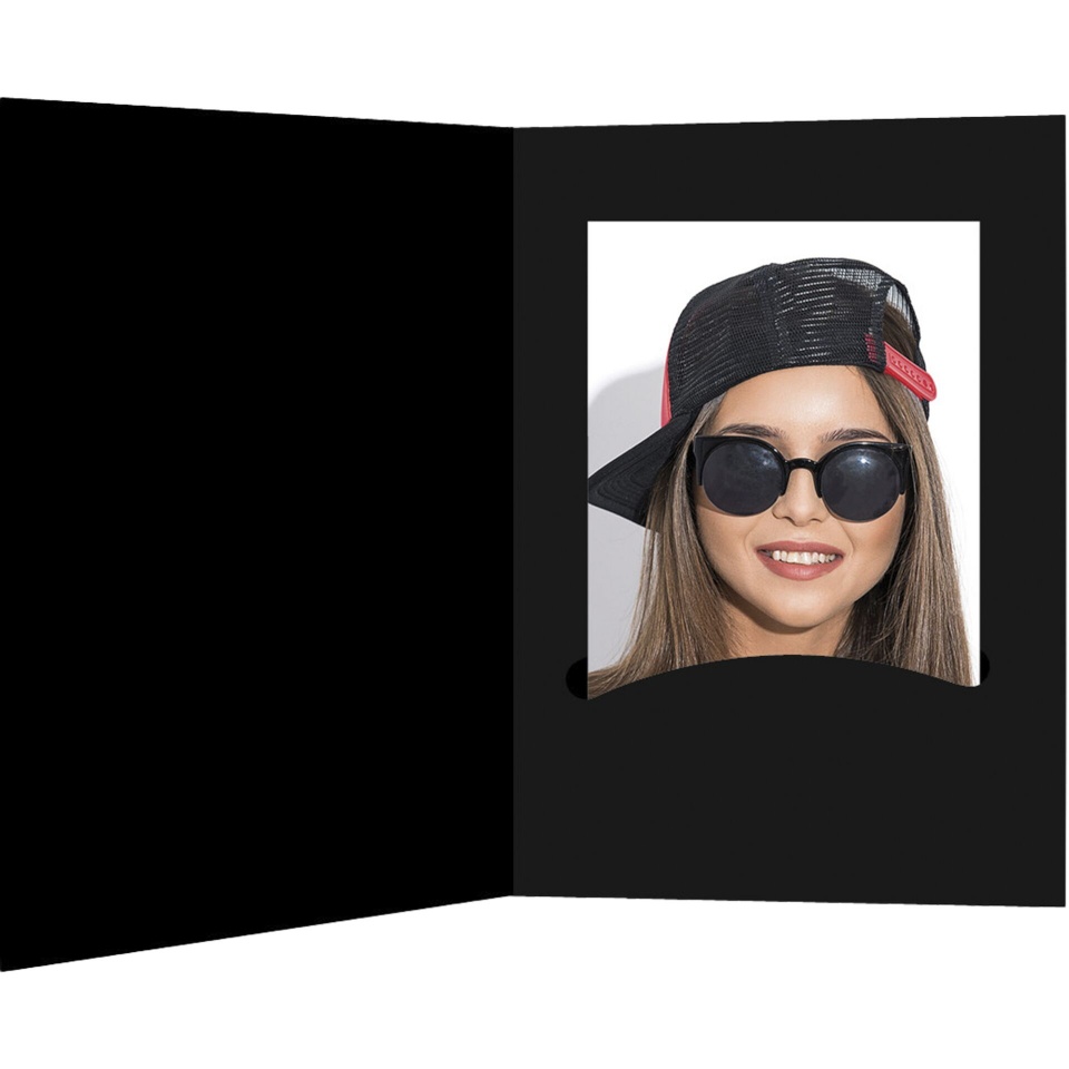 Daiber fototaskud 1x100 Folders Profi-Line 4,5x6cm must