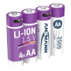 Ansmann li-ion akud Mignon AA Type 2000 Li-ion USB-C 1800mAh, 4-pakk