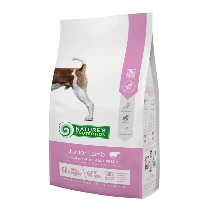 Nature's Protection kuivtoit koerale Junior Lamb, 7,5kg