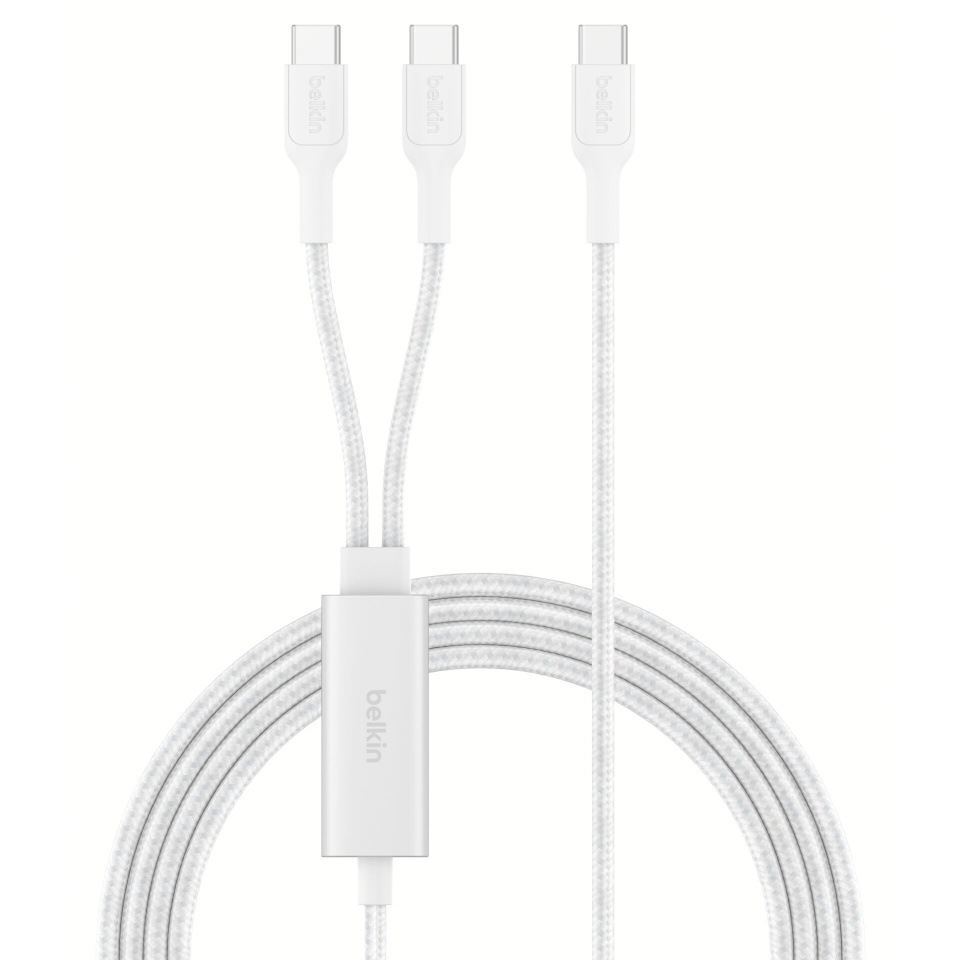 Belkin laadimiskaabel BOOSTCHARGE Pro 140W 1.5m USB-C cable valge CAC004hq1.5MWH