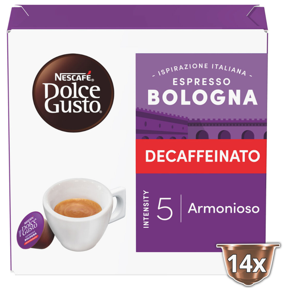 Nescafe kohvikapslid Dolce Gusto Espresso Bologna Decaffeinato