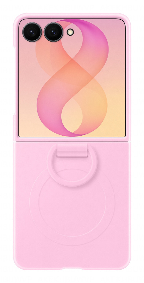 Samsung kaitsekest Galaxy Z Flip8 Silicone Ring Magnet, roosa