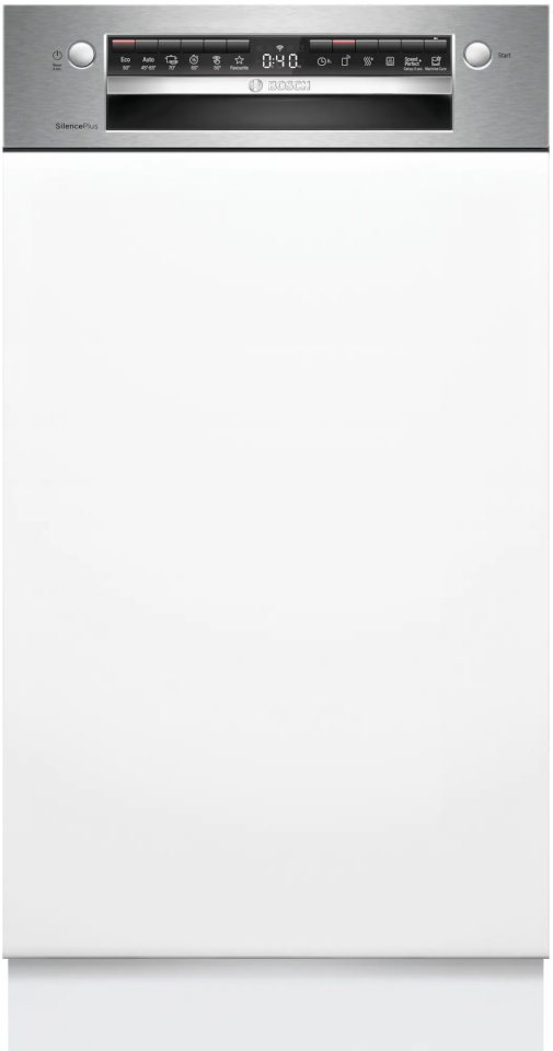 Bosch integreeritav nõudepesumasin SPI4HKS49E Series 4 Integrated Dishwasher, 45cm, valge