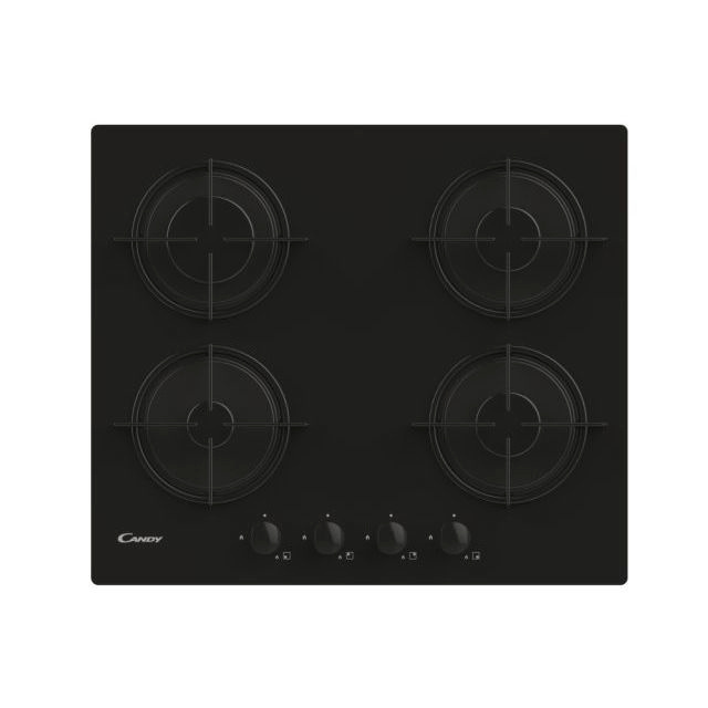 Candy integreeritav pliidiplaat CVW6BB Gas Hob, 59,5cm, must