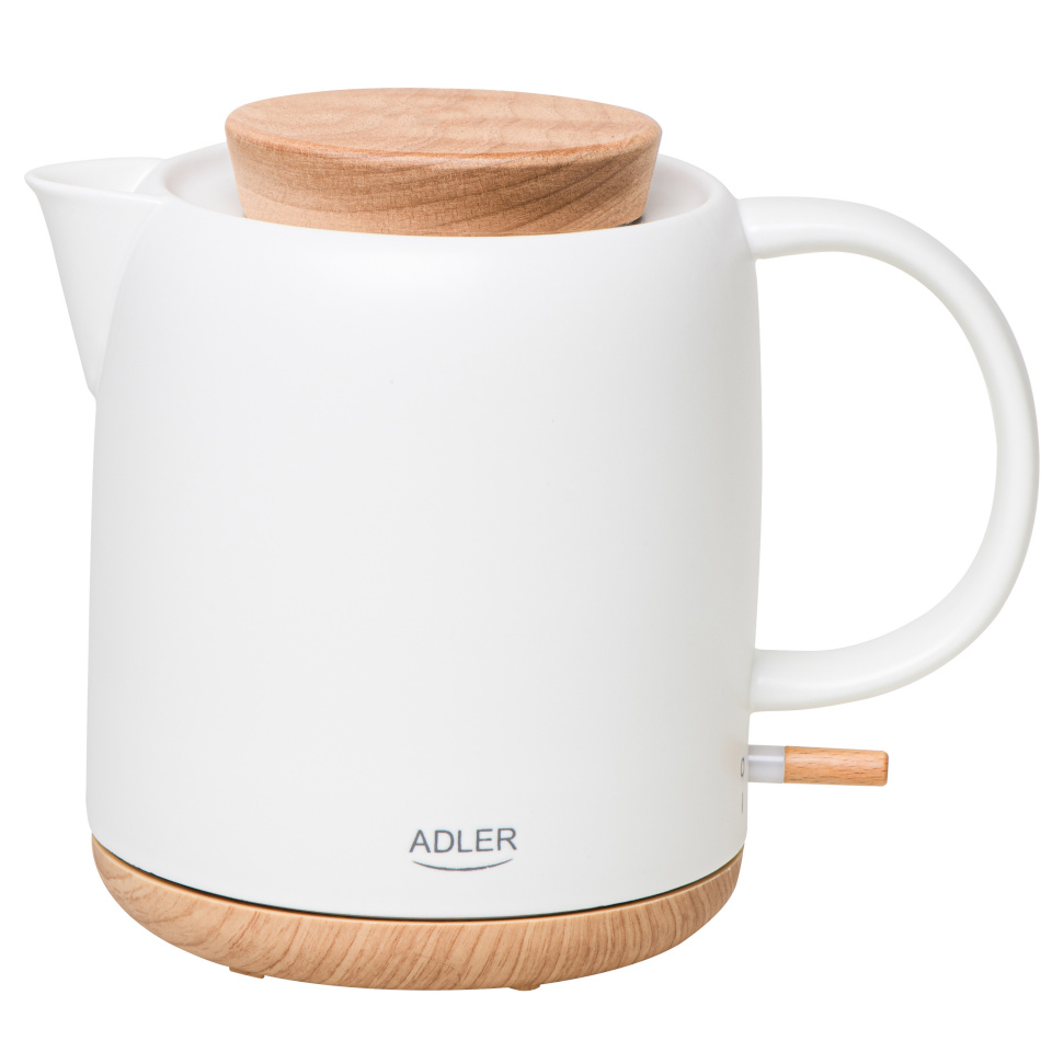 Adler veekeetja AD 1304 Electric Kettle, 1200W, valge