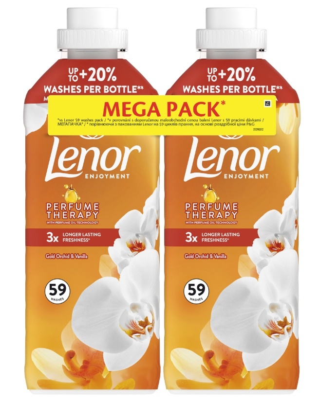 Lenor pesuloputusvahend Gold Orchid & Vanilla, 2x1,2L