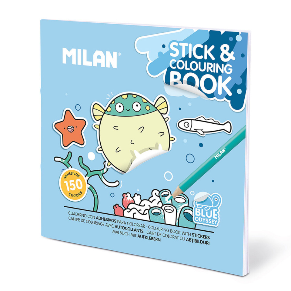 Milan värvimispaberite plokk Blue odissey