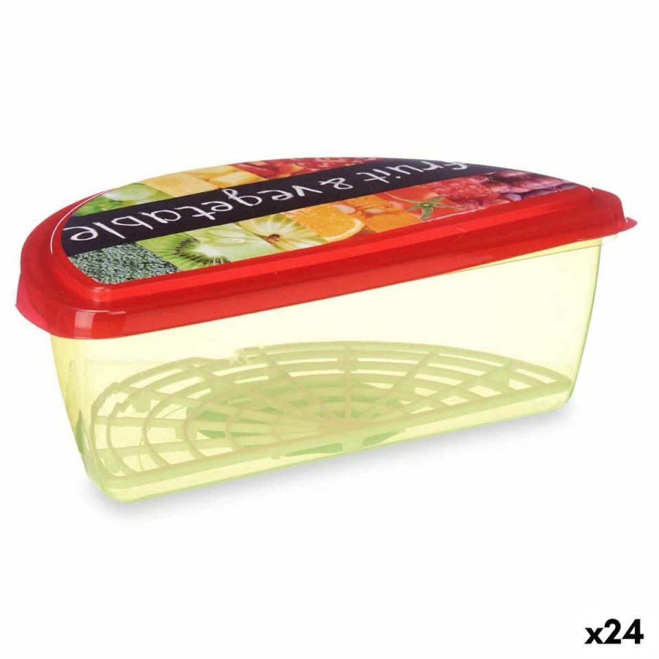 Leknes toidukarp Puuviljad ja köögiviljad Mitmevärviline Plastmass 23x8x13cm (24tk)