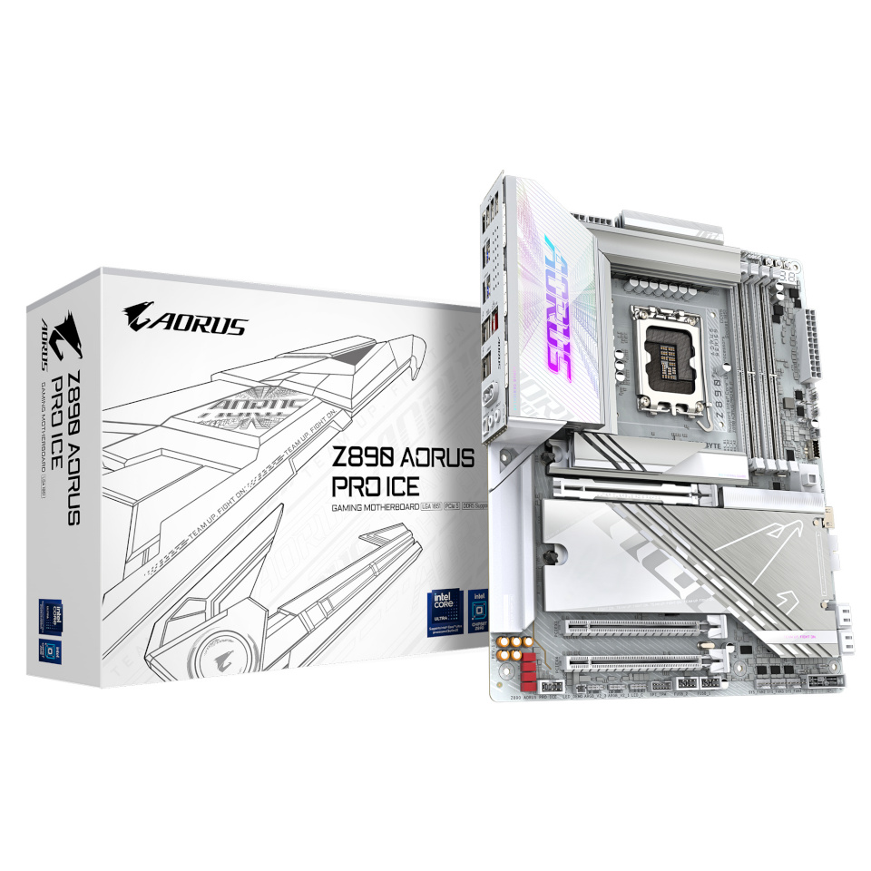 Gigabyte emaplaat Z890 AORUS Pro ICE Z890, S1851, ATX DDR5