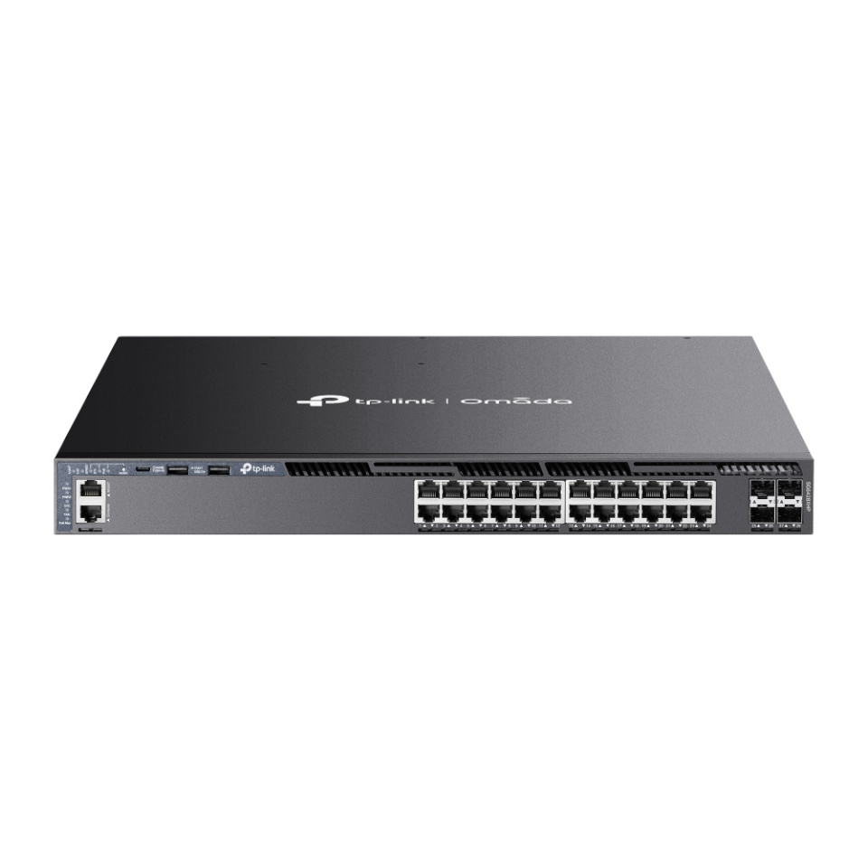 TP-LINK SG6428XHP Omada 24-Port Gigabit Stackable L3 Managed PoE+ Switch with 4 10G Slots | TP-LINK