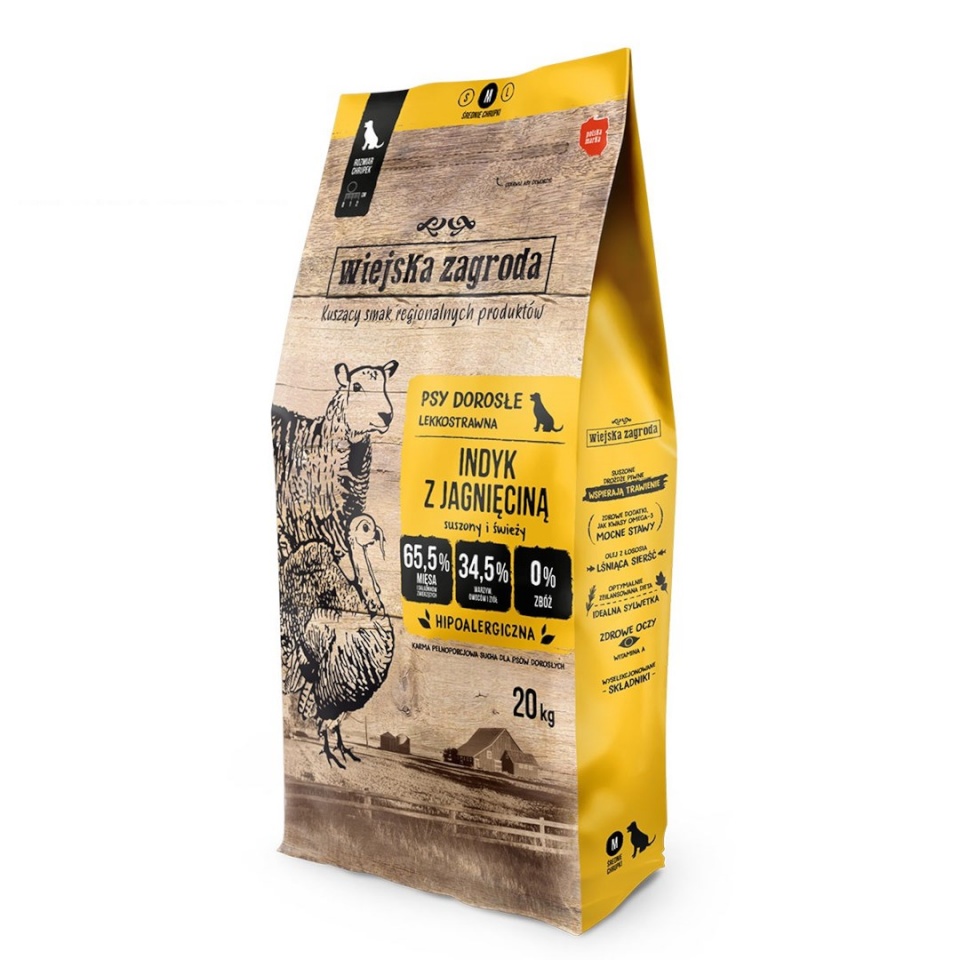 Country Farm kuivtoit koerale Turkey with Lamb M, 20kg