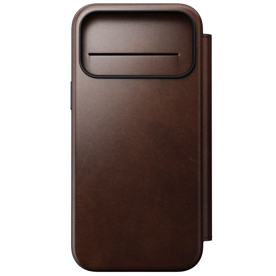 Nomad kaitsekest Modern Leather Folio iPhone 17 Pro Max Rustic pruun H