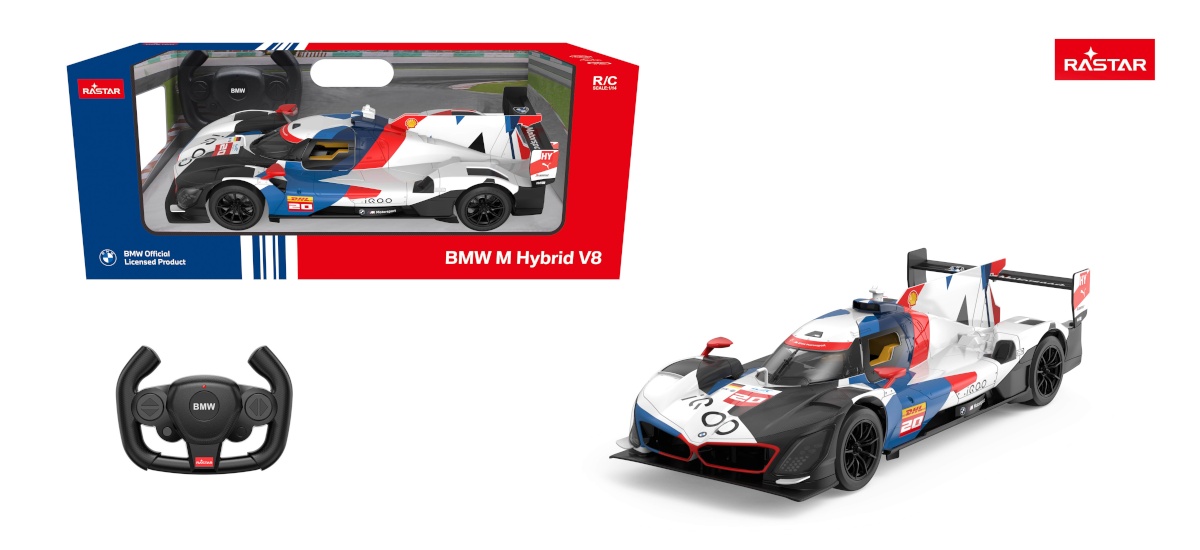 Rastar R/C 1:14 raadio teel juhitav auto BMW M Hybrid V8, 10190