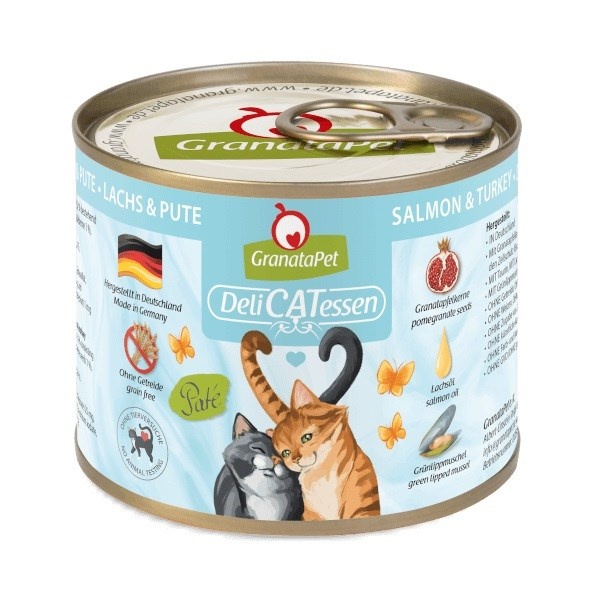 Fox4pets kassitoit GRANATAPET DeliCATessen Salmon and Turkey, 200g