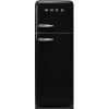Smeg külmik FAB30RBL6 50-ndate stiil, 172cm, 222/72 l, 34dB, mehaaniline, parem, must