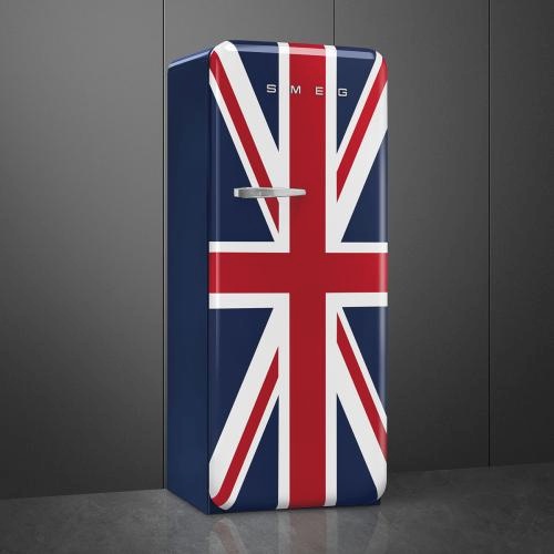 Smeg külmik FAB28RDUJ6 50-ndate stiil, 153cm, 244/26 l, 35dB, mehaaniline juhtimine, Union Jack
