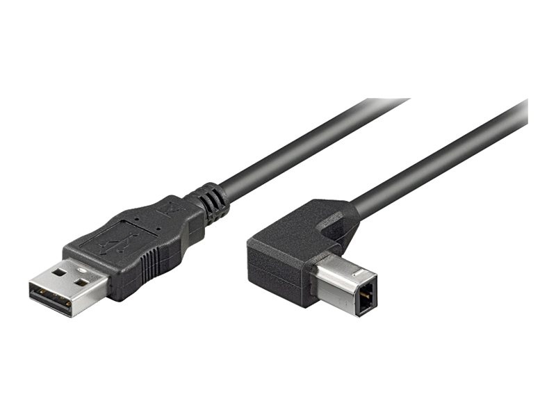 Goobay videokaabel USB 2.0 Hi-Speed Cable 90°, must