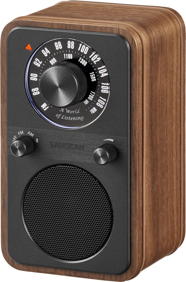 Sangea raadio WR-9 FM-raadio Bluetooth pähklipuust