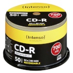 Intenso toorikud 50tk CD-R 80 / 700MB 52x Speed, printable, scr. res.