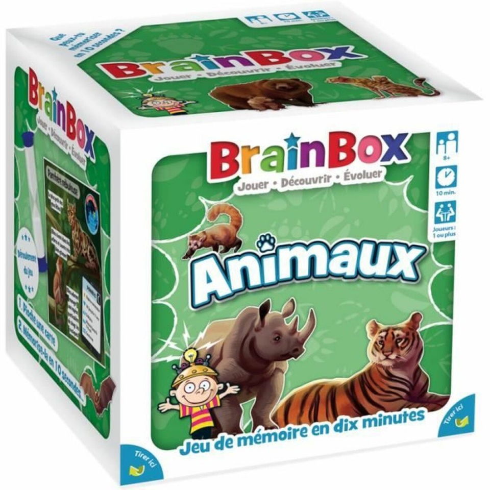 Asmodee arendav mäng kolm-ühes BrainBox - Animales