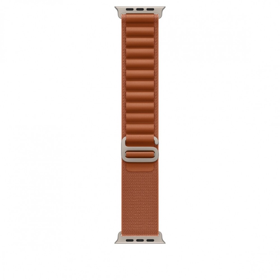 Apple 49mm Terra Cotta Alpine Loop - Medium - Natural Titanium Finish