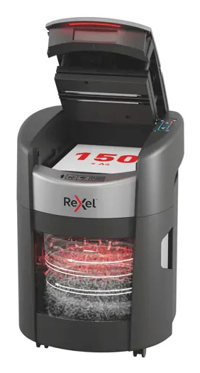 REXEL paberipurustaja ShredMax AutoFeed+ 150X paper Shredder, P4, 150 sheets, 15-litre waste bin