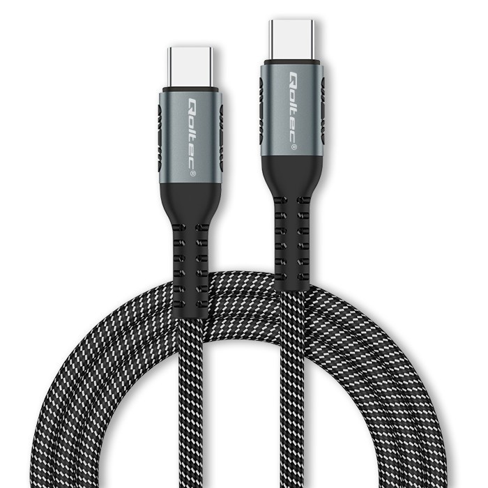 Qoltec kaabel USB 2.0 C Cable USB 2.0 C 100W, 1m