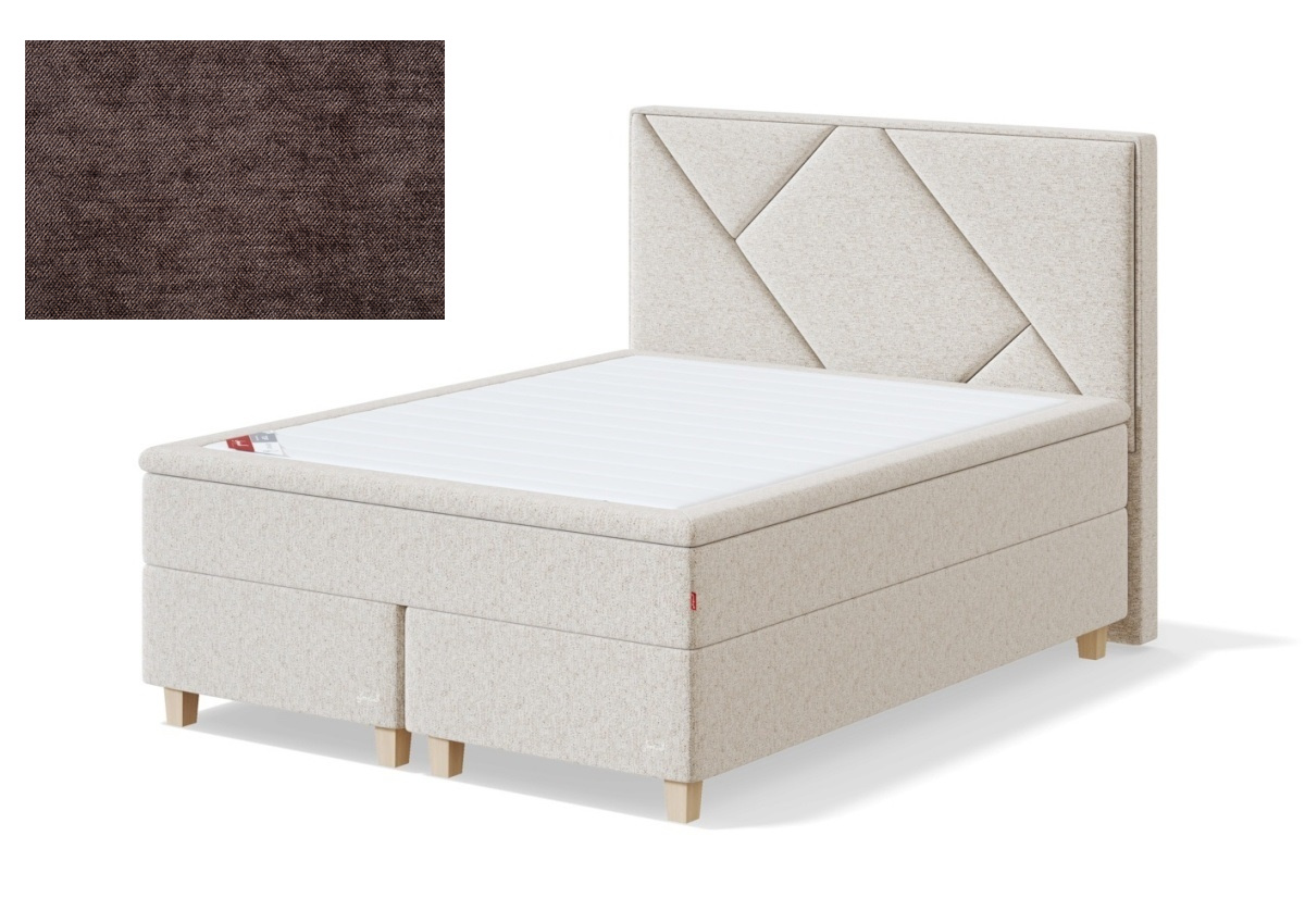 Sleepwell kontinentaalvoodi RED CONTINENTAL, 160x200x50cm, BOLSHOI pruun, keskmine