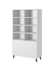 Cama Meble riiul Shelving unit PAFOS 100x40x176,5cm valge matt