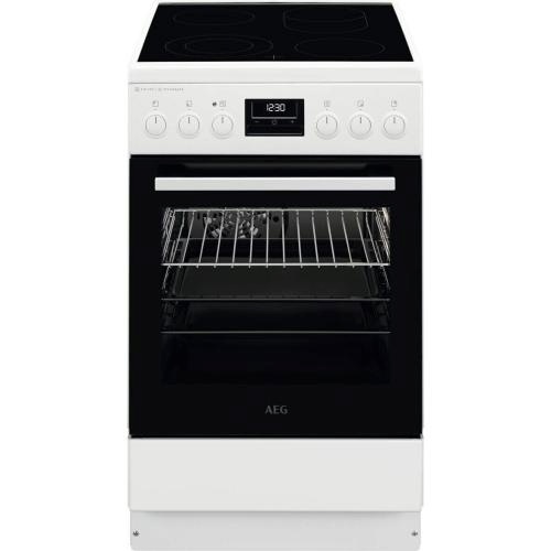 AEG elektripliit CCB56491BW Steam Bake 6000 Ceramic Cooker, 58L, valge