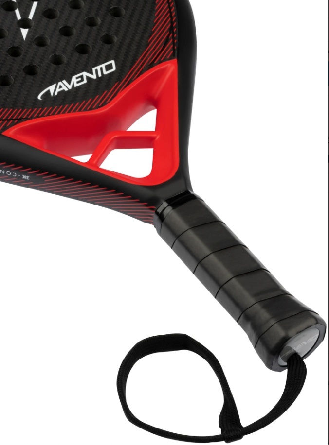 Avento Padeli reket 3K Carbon Conquista must/punane