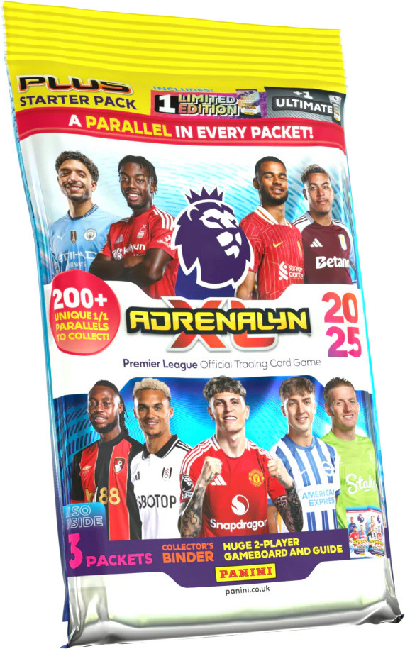 Panini jalgpallikaardid Adrenalyn XL Plus Premier League 2025 Starter Set