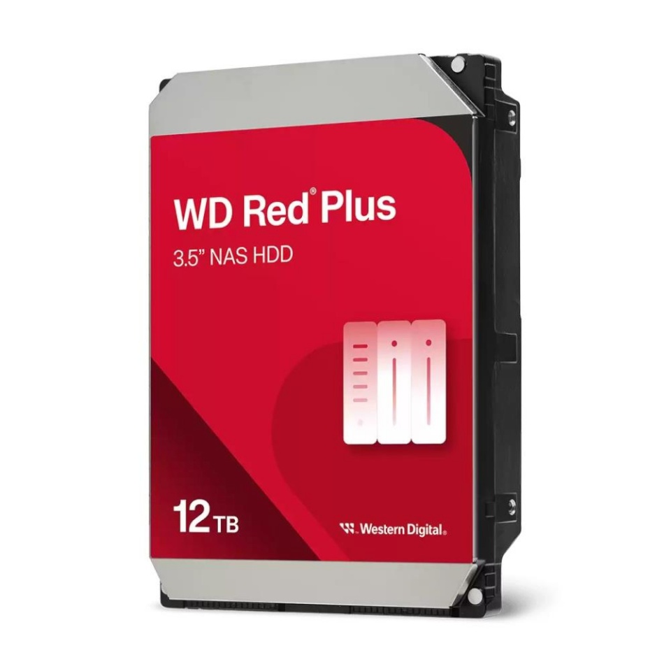 WD Red Plus  8.9cm (3.5") 12TB SATA3 7200 256MB WD120EFGX